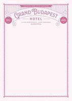 Fictional Hotel Notepads: Grand Budapest Hotel