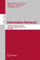 Information Retrieval : 24th China Conference, CCIR 2018, Guilin, China, September 27-29, 2018, Proceedings