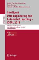 Intelligent Data Engineering and Automated Learning - IDEAL 2018 : 19th International Conference, Madrid, Spain, November 21-23, 2018, Proceedings, Part II