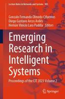 Emerging Research in Intelligent Systems Volume 2