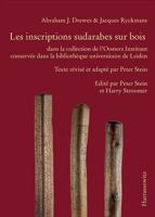 Abraham Drewes/Jacques Ryckmans, Inventaire Des Inscriptions Sudarabes Sur Bois