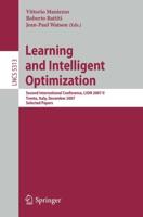 Learning and Intelligent Optimization Theoretical Computer Science and General Issues