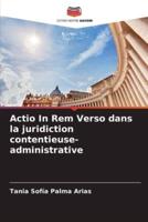 Actio In Rem Verso Dans La Juridiction Contentieuse-Administrative