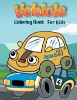 Vehicles Coloring Book for Kids Ages 4-8: Cars coloring book for kids & toddlers