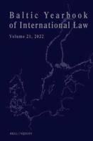 Baltic Yearbook of International Law. Volume 21 (2022)