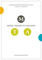 Music Theory and Analysis Volume 8 Issue 2, 2021 (Journal Subscription)