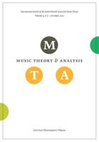 Music Theory and Analysis Volume 9 Issue 2, 2022 (Journal Subscription)