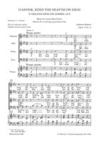 O Heiland, Reiss Die Himmel Auf, Op. 74 No. 2