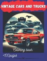 Vintage Cars and Trucks Coloring Book for Adults