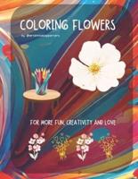 Coloring Book Flowers for Kids and Adults