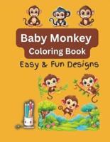 Baby Monkey Coloring Book