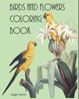 Birds and Flowers Coloring Book