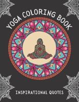 Yoga Coloring Book Inspirational Quotes