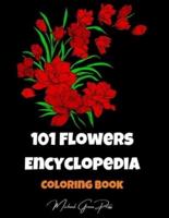 101 Flowers Encyclopedia Coloring Book
