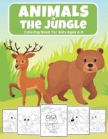 Animals In The Jungle Coloring Book for Kids