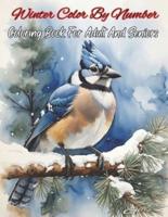 Winter Color By Number Coloring Book For Adult And Seniors