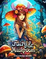 Fairy and Mushroom Coloring Book