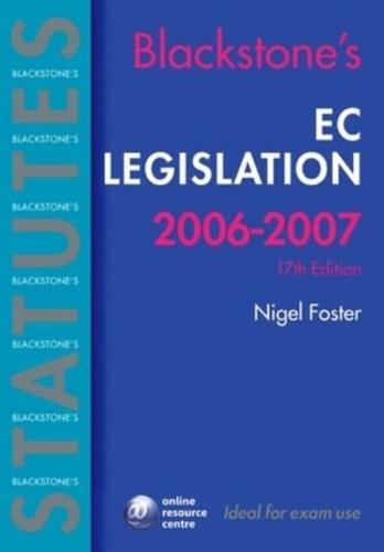 EC Legislation 2006-2007