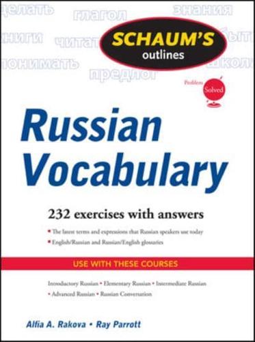 Schaum's Outline of Russian Vocabulary by Ray J. Parrott, Alfia A. Rakova... - Afbeelding 1 van 1