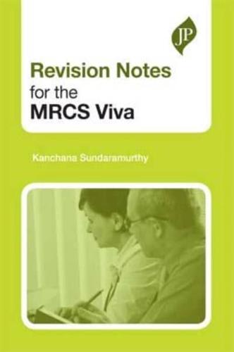 Revision Notes for the MRCS Viva by Kanchana Sundaramurthy (Paperback, 2010) - Zdjęcie 1 z 1