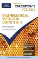 Cambridge Checkpoints VCE Mathematical Methods Units 3&4 2024