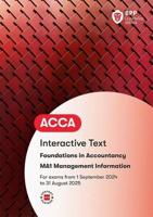 FIA Management Information MA1. Interactive Text