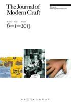 The Journal of Modern Craft Volume 6 Issue 1