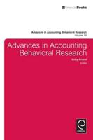 Advances in Accounting Behavioral Research. Volume 14