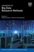 Handbook of Big Data Research Methods