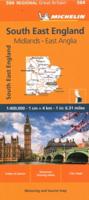 Michelin Map Great Britain: England, Southeast, Midlands & East Anglia Map 504